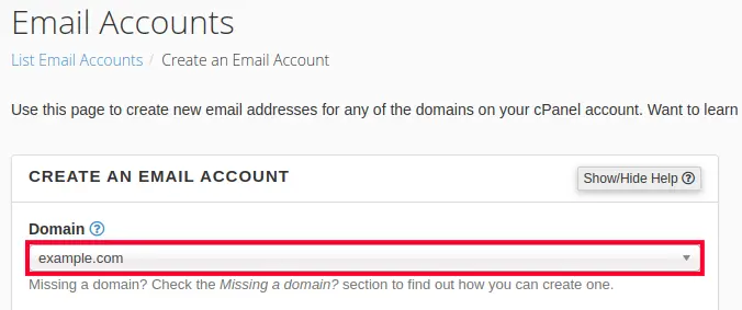 How to Create an Email Account in cPanel