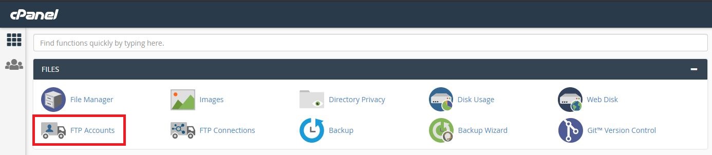 How to Create an FTP Account In cPanel